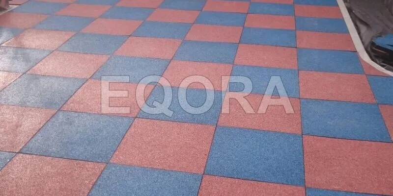 Резиновое покрытие из крошки для автосервисов в Домодедово